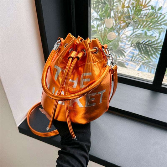 The Bucket Metallic Bag - Uniquely You Online - Handbag