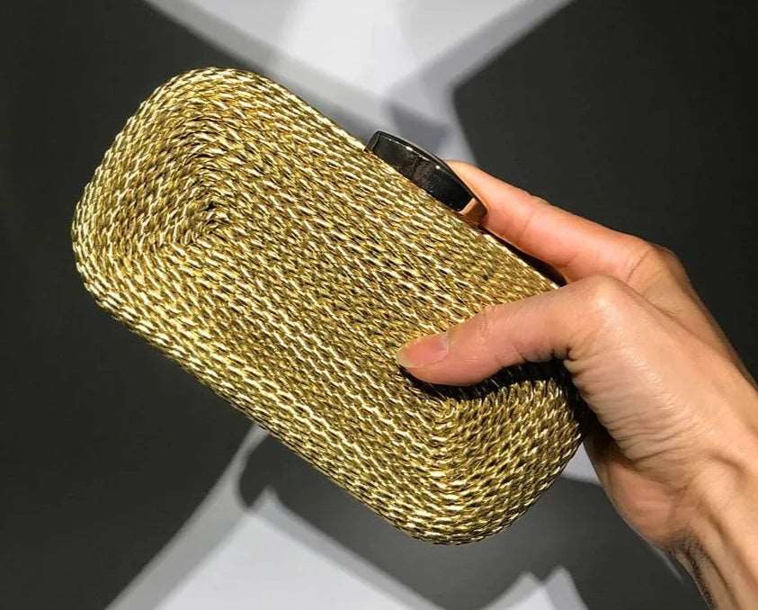 Tight Woven Clutch - Uniquely You Online - Clutch