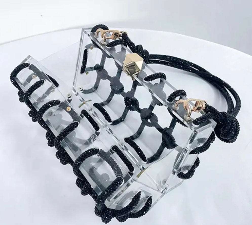 Transparent Acrylic Cage Bag - Uniquely You Online - Handbag