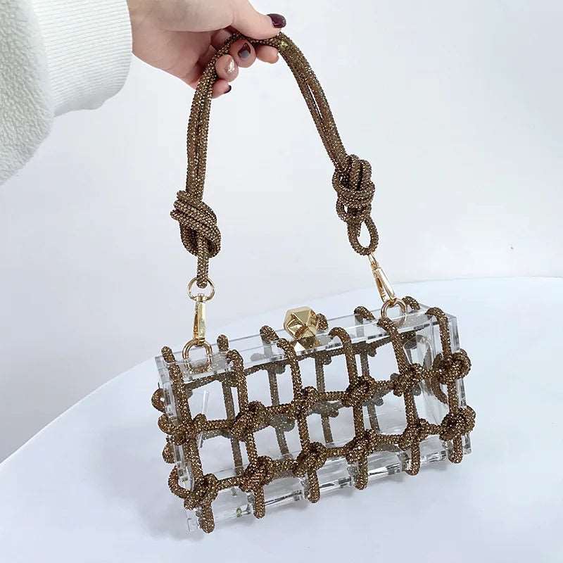 Transparent Acrylic Cage Bag - Uniquely You Online - Handbag