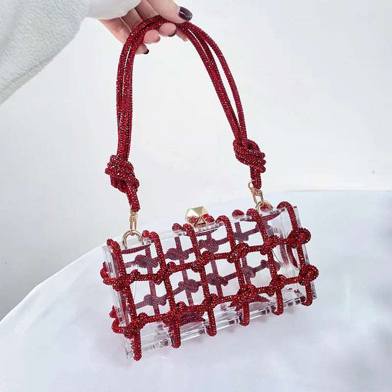 Transparent Acrylic Cage Bag - Uniquely You Online - Handbag