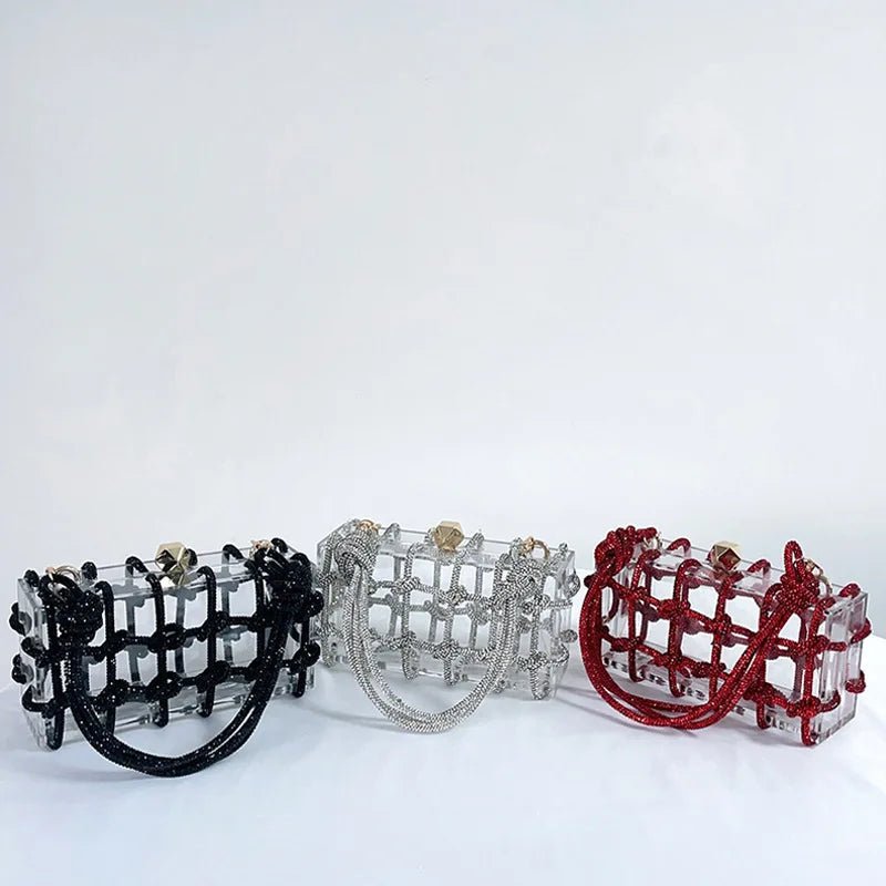 Transparent Acrylic Cage Bag - Uniquely You Online - Handbag