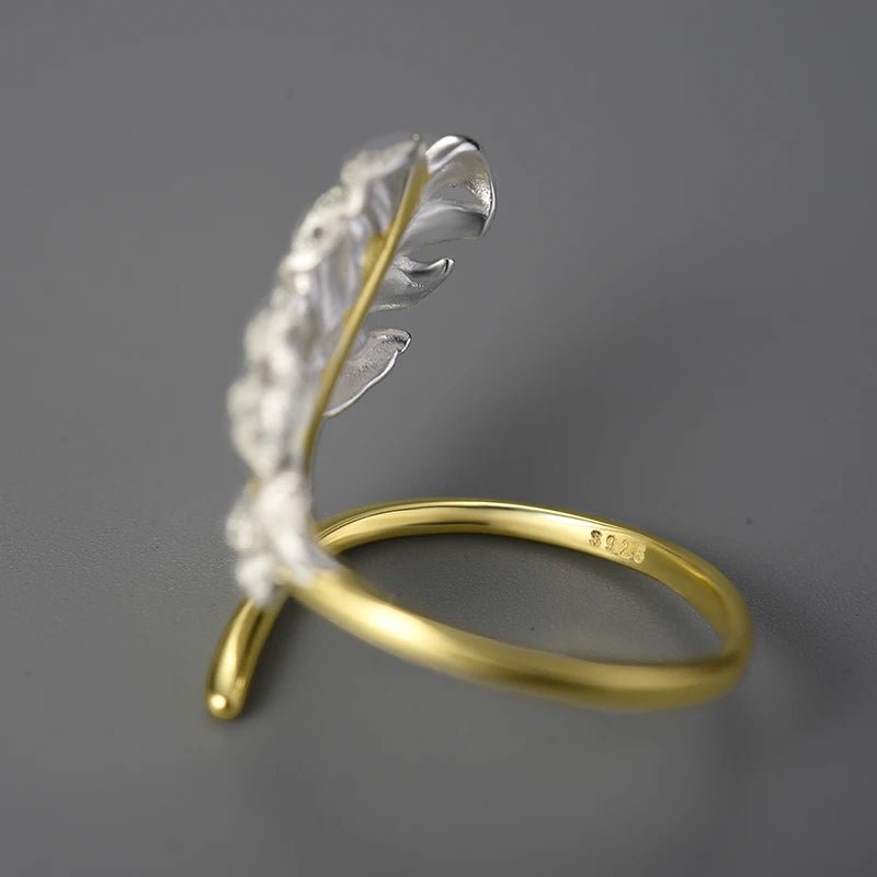 Two-tone Feather Wrap Ring - Uniquely You Online - Ring