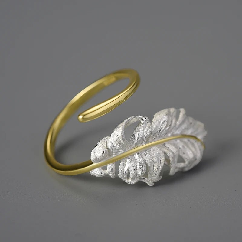 Two-tone Feather Wrap Ring - Uniquely You Online - Ring