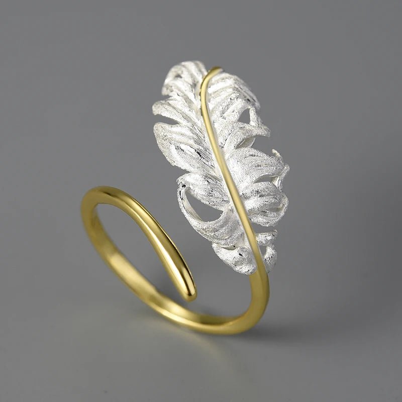 Two-tone Feather Wrap Ring - Uniquely You Online - Ring