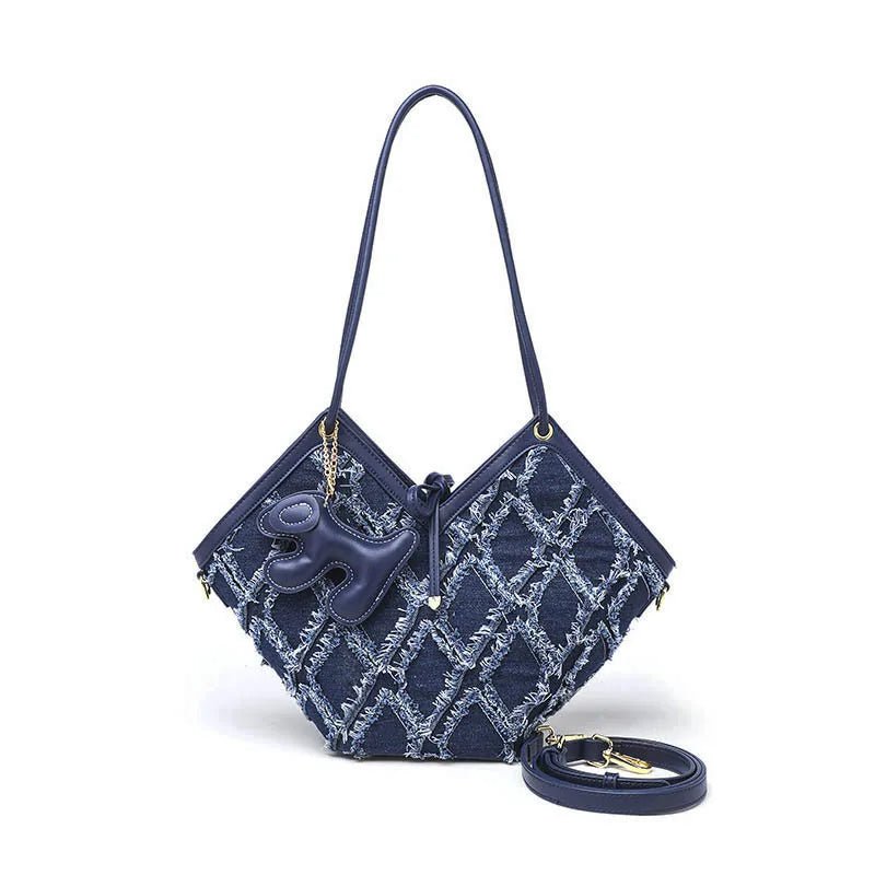 Vintage Chessboard Denim Bag - Uniquely You Online - Handbag