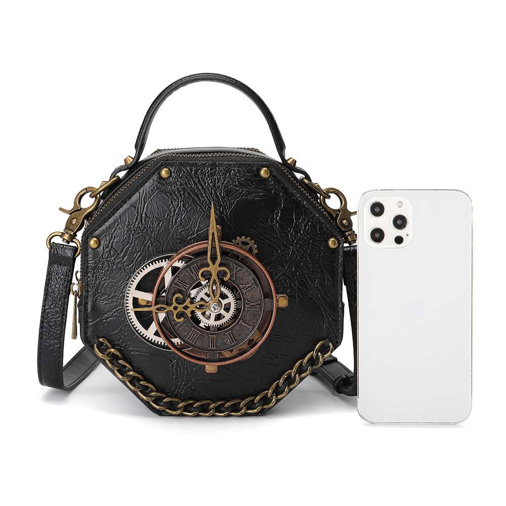 Vintage Clock Handbag - Uniquely You Online - Handbag