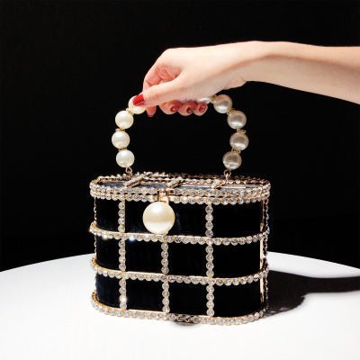 Vintage Pearl Crystal Evening Bags - Uniquely You Online - Clutch