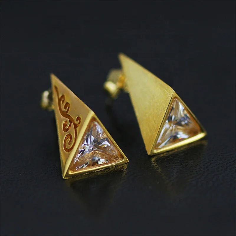 Vintage Pyramid Stud Earrings - Uniquely You Online - Earrings