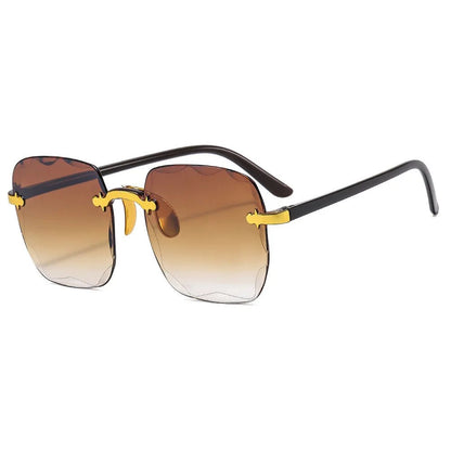 Vintage Rimless Gradient Sunglasses - Uniquely You Online - Sunglasses