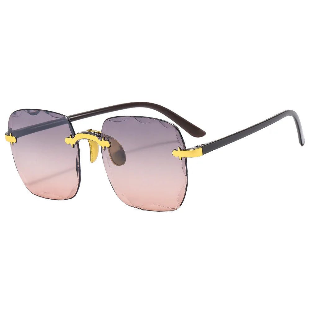 Vintage Rimless Gradient Sunglasses - Uniquely You Online - Sunglasses