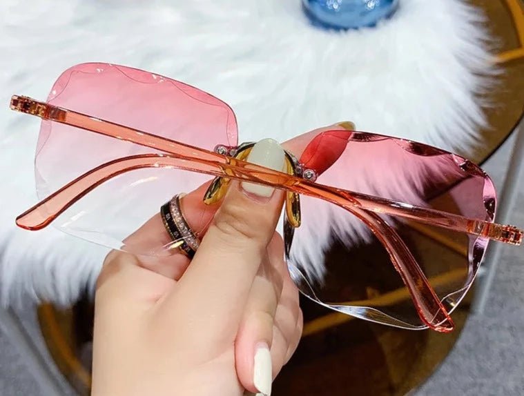 Vintage Rimless Gradient Sunglasses - Uniquely You Online - Sunglasses