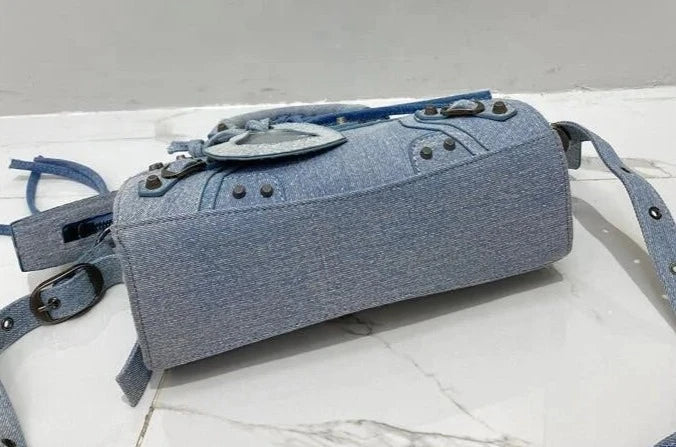 Vintage Square Rivet Denim Bag - Uniquely You Online - Handbag