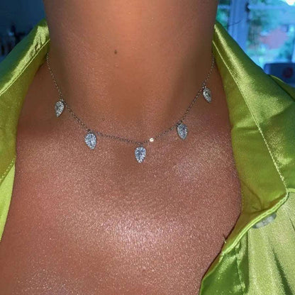 Water Drop Charm Necklace - Uniquely You Online - Necklace