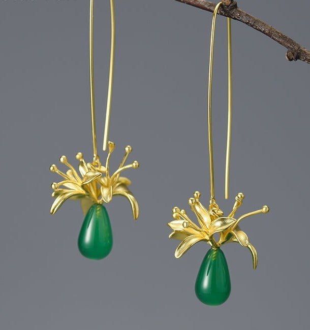 Water Drop Lily Earrings - Uniquely You Online - Earrings