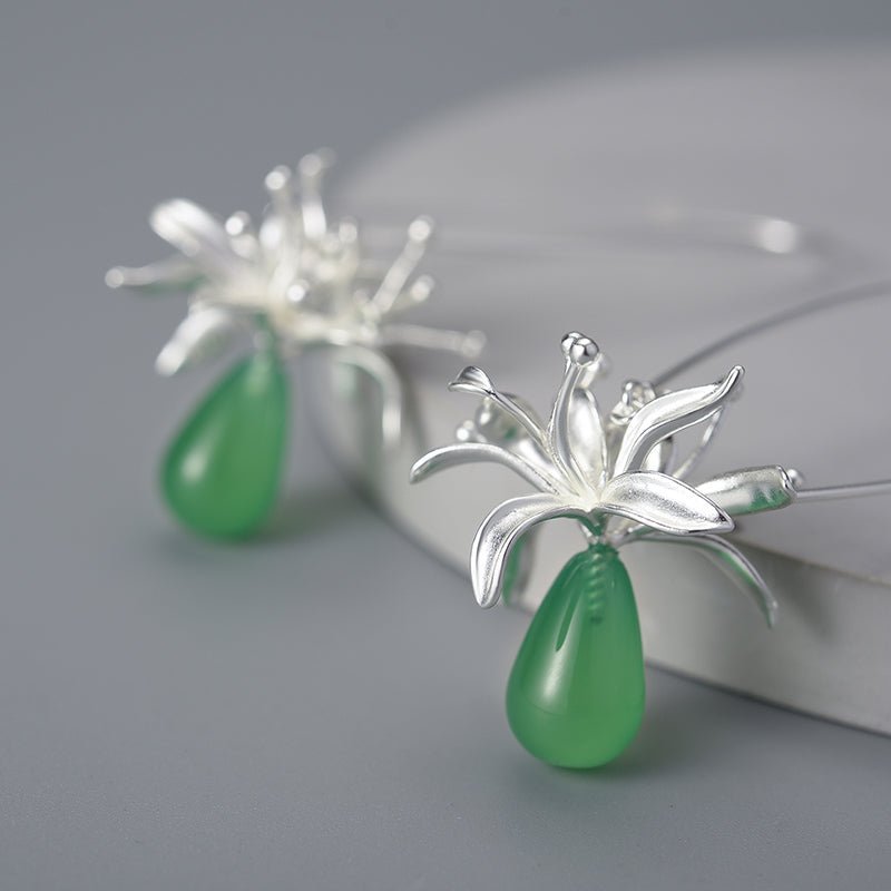 Water Drop Lily Earrings - Uniquely You Online - Earrings