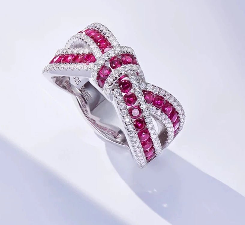 White Ruby Ribbon Ring - Uniquely You Online - Ring