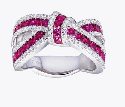 White Ruby Ribbon Ring - Uniquely You Online - Ring