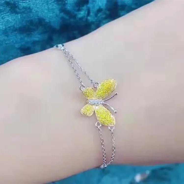 Yellow Diamond Butterfly Bracelet - Uniquely You Online - Bracelet