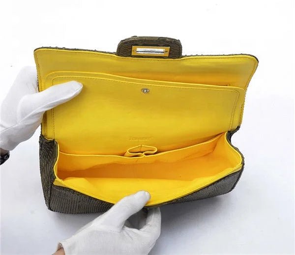 Yellow Python Snake Bag - Uniquely You Online - Handbag
