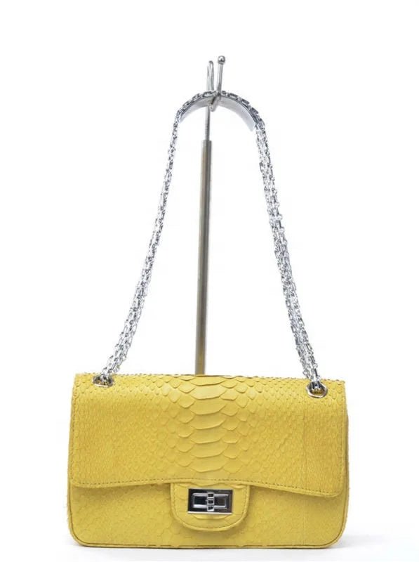 Yellow Python Snake Bag - Uniquely You Online - Handbag