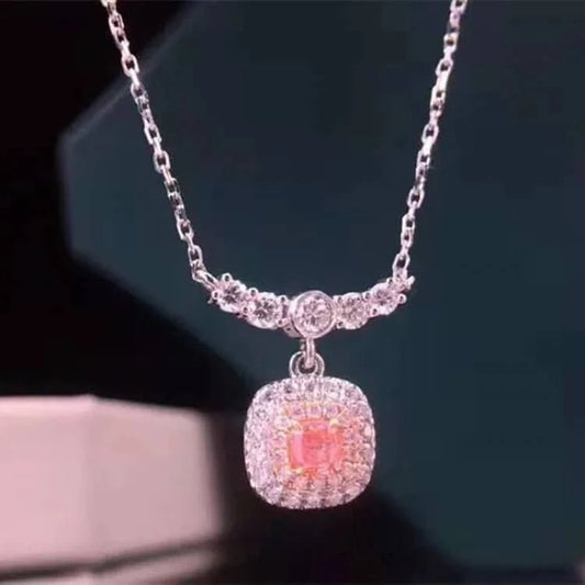 0.144ct Natural Pink Diamond Pendant with Necklace - Uniquely You Online - Pendant with Necklace
