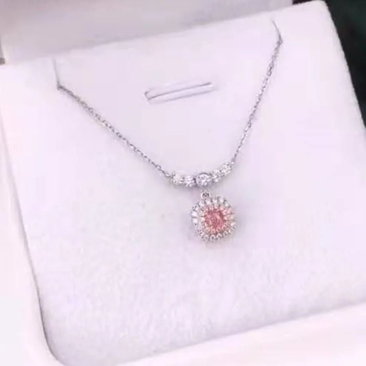 0.144ct Natural Pink Diamond Pendant with Necklace - Uniquely You Online - Pendant with Necklace