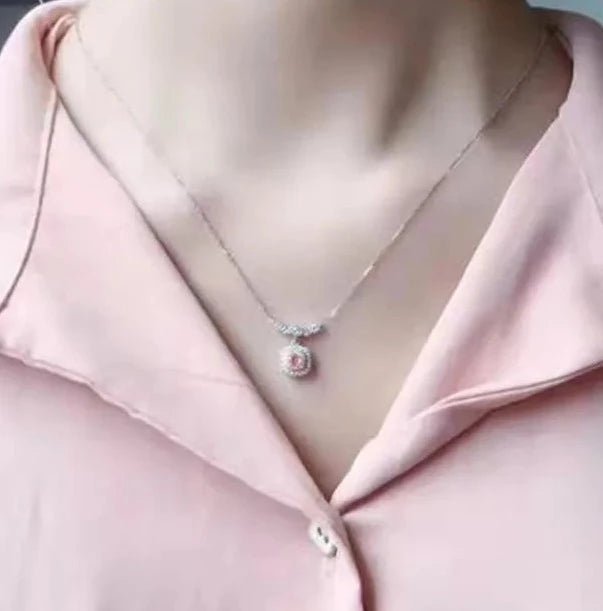 0.144ct Natural Pink Diamond Pendant with Necklace - Uniquely You Online - Pendant with Necklace