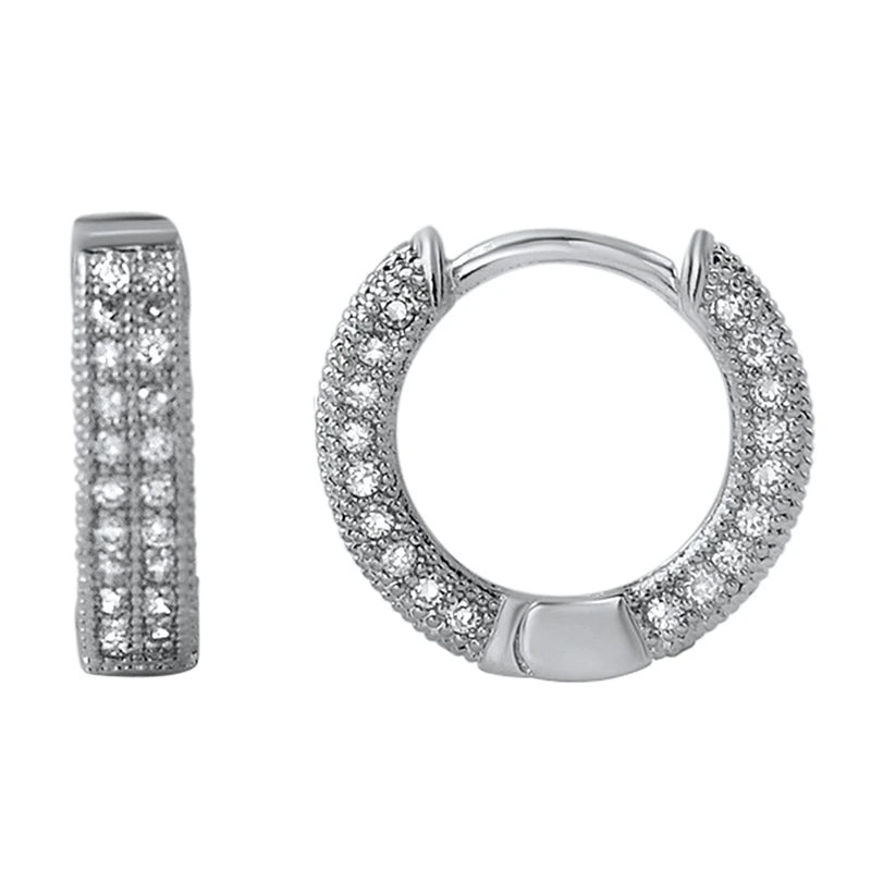 0.96ct Moissanite 3D Hoop Earrings - Uniquely You Online - Earrings