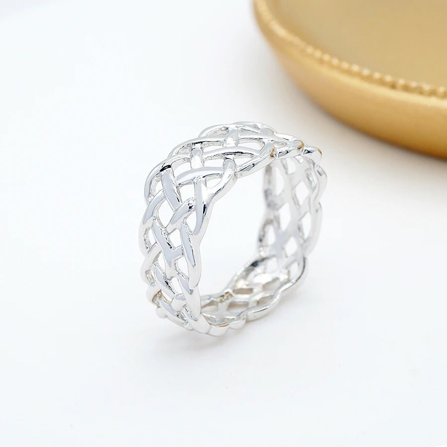 10mm Square Woven Link Ring - Uniquely You Online - Ring