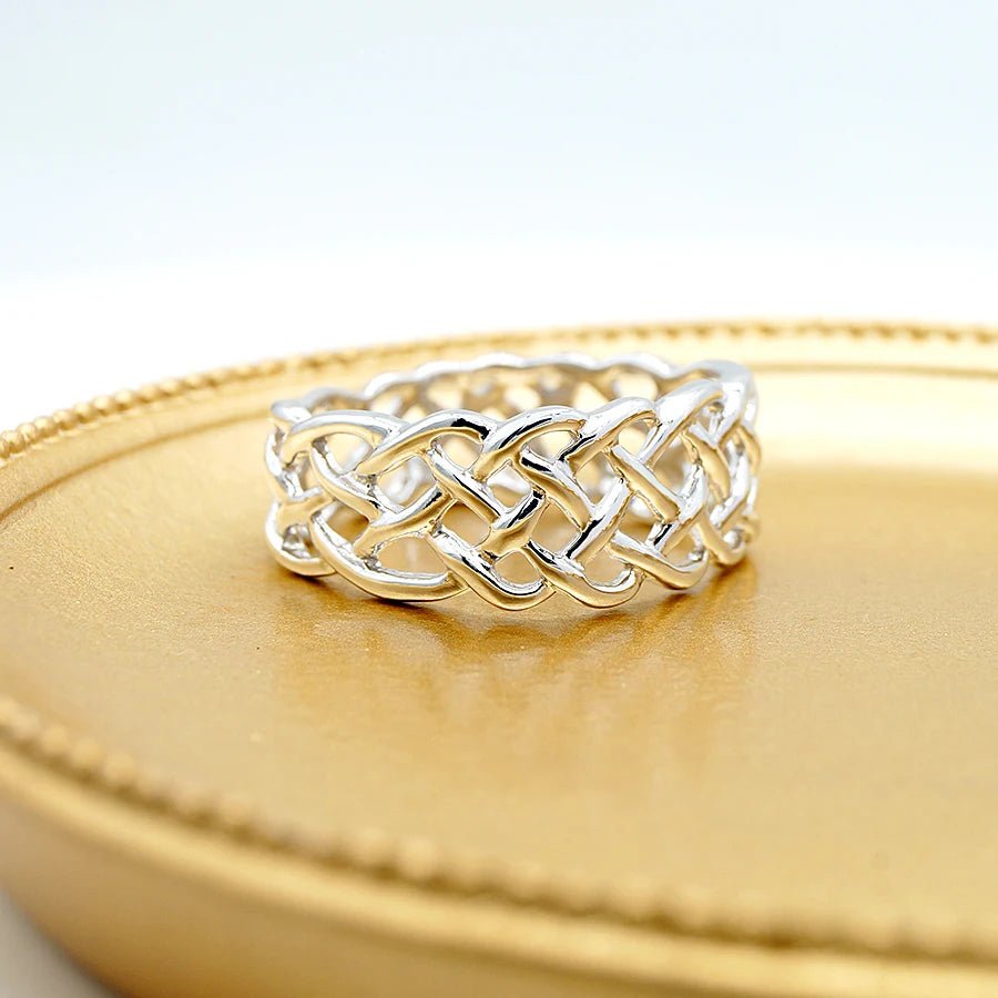 10mm Square Woven Link Ring - Uniquely You Online - Ring