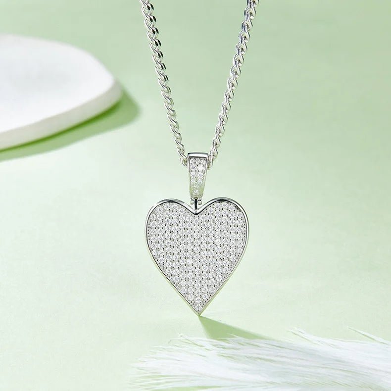 1.2ct Moissanite Ace of Hearts Pendant - Uniquely You Online - Pendant