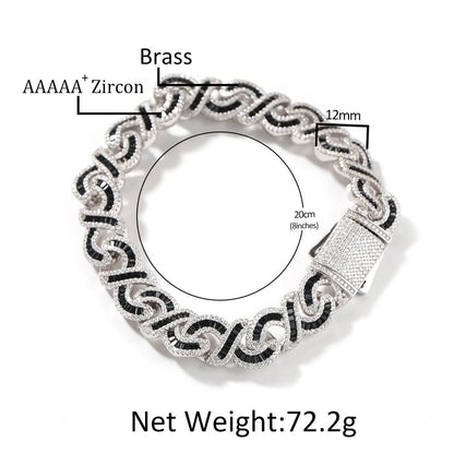 12mm CZ Infinity Baguette Necklace and Bracelet - Uniquely You Online - Chain and Bracelet