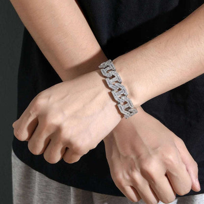 15mm-17mm CZ Square Mariner Chain and Bracelet - Uniquely You Online - Chain and Bracelet