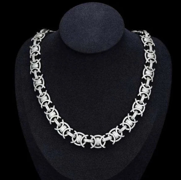 15mm Horn Link Moissanite Chain - Uniquely You Online - Chain