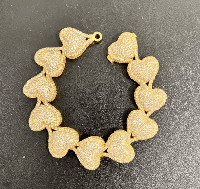 17mm CZ Heart Bracelet - Uniquely You Online - Bracelet