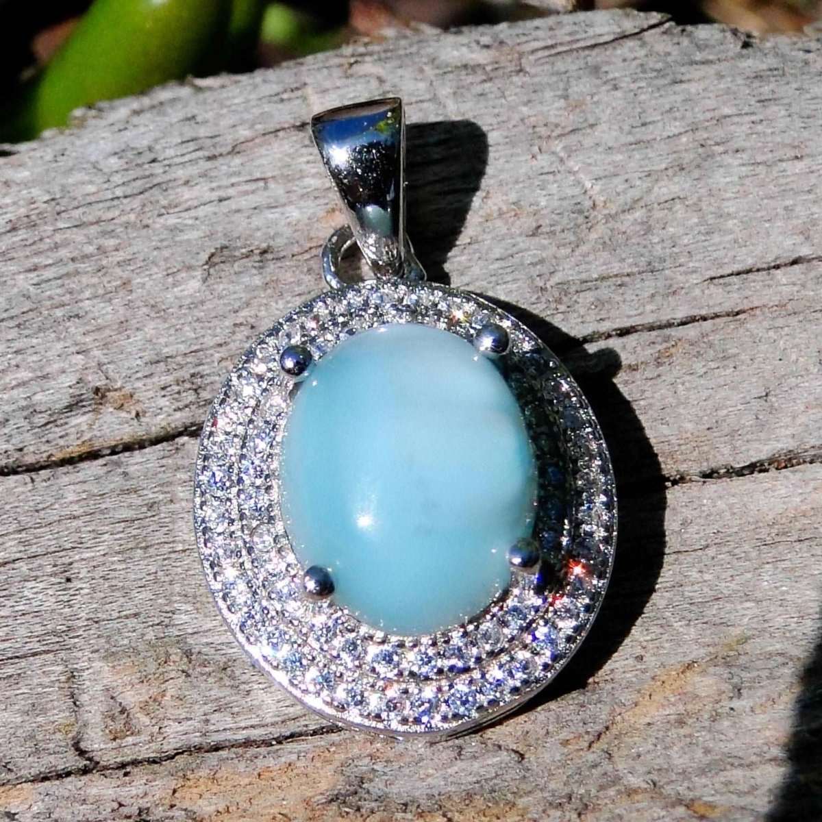 2.0ct Natural Blue Larimar Pendant - Uniquely You Online - Pendant