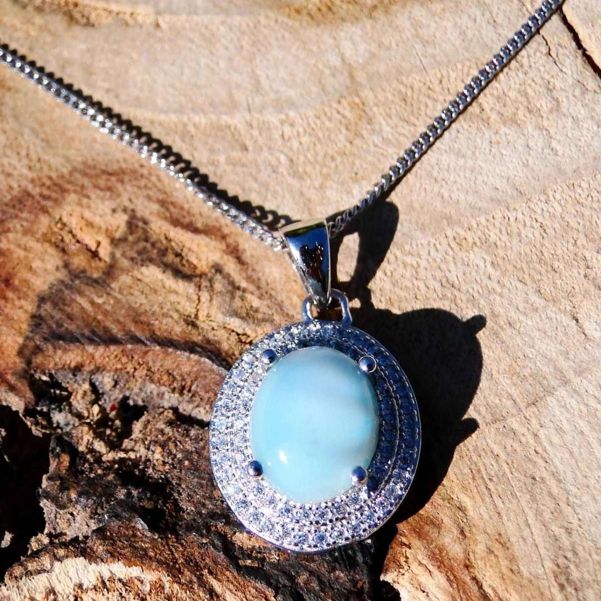 2.0ct Natural Blue Larimar Pendant - Uniquely You Online - Pendant