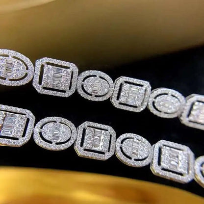 3.6ct Geometric Charm Diamond Bracelet - Uniquely You Online - Bracelet