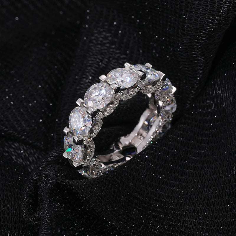 3mm-8mm Single Row Moissanite Band - Uniquely You Online - Ring