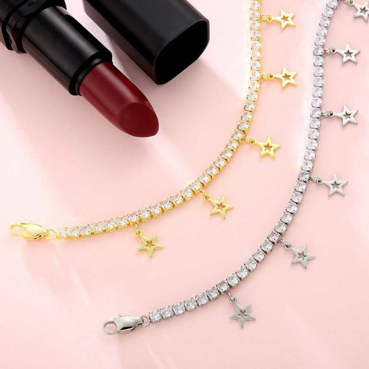 3mm Charm Tennis Anklet (variety) - Uniquely You Online - Anklet