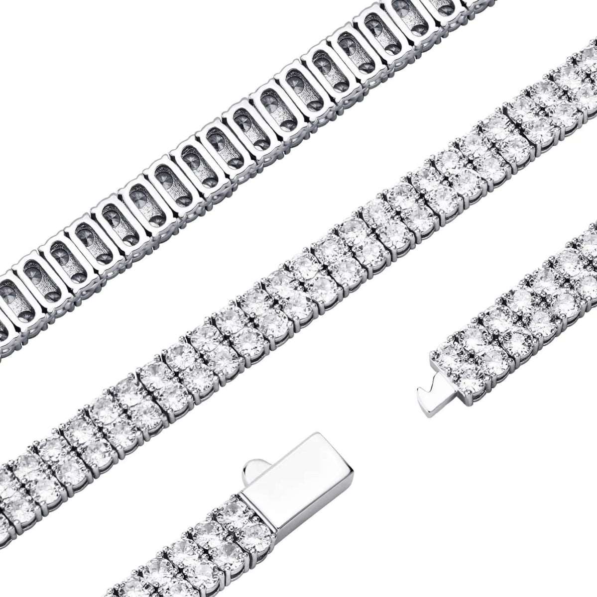 3mm CZ Double Row Tennis Necklace - Uniquely You Online - Necklace