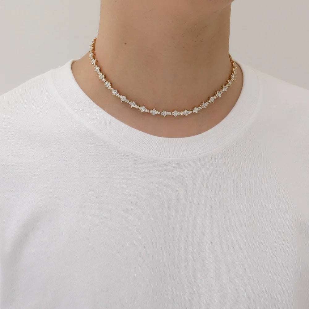 3mm CZ Honeycomb Tennis Necklace and Bracelet - Uniquely You Online - Chain and Bracelet