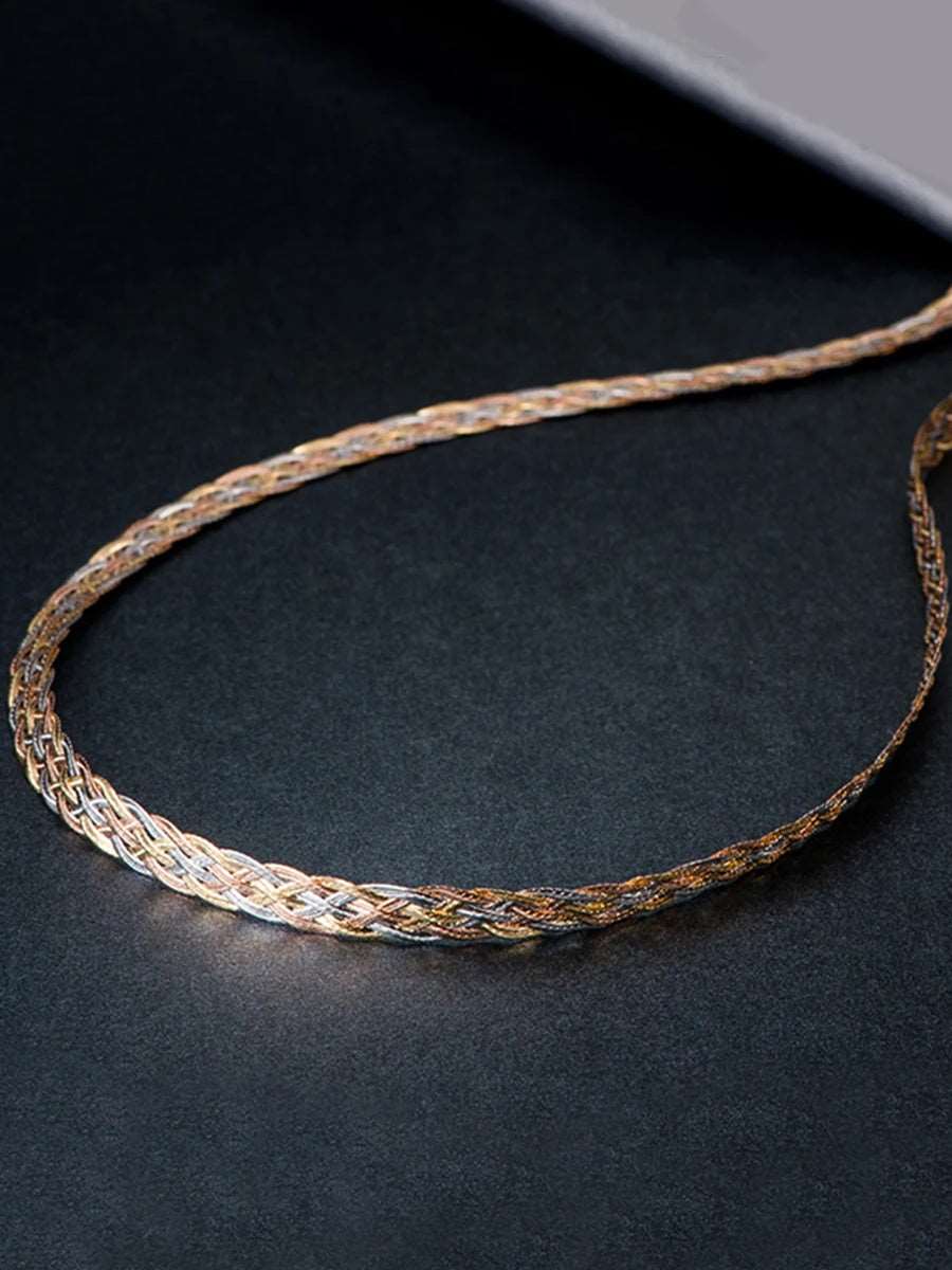 3mm/4.5mm/6mm Tri-Color Braided Twist Chain - Uniquely You Online - Chain