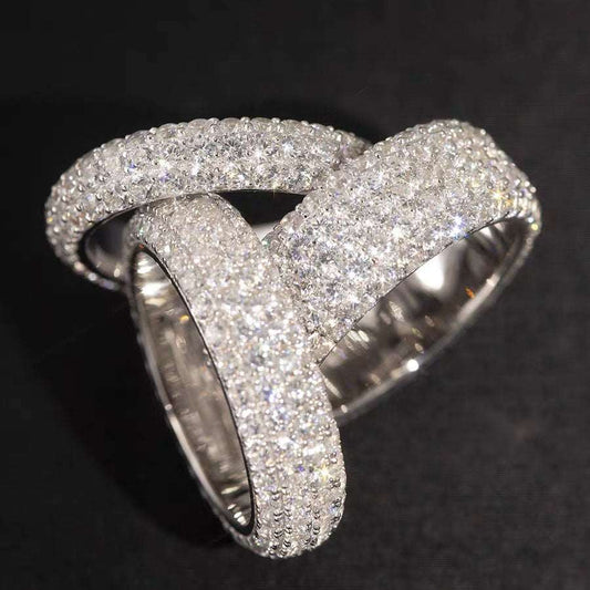 4-5 Row Moissanite Band Ring - Uniquely You Online - Ring