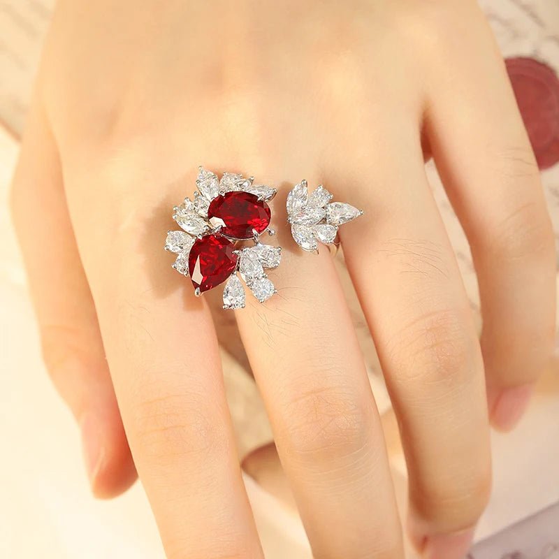 6.03ct Ruby Cluster Ring - Uniquely You Online - Ring