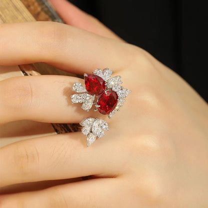 6.03ct Ruby Cluster Ring - Uniquely You Online - Ring