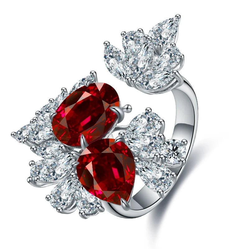 6.03ct Ruby Cluster Ring - Uniquely You Online - Ring