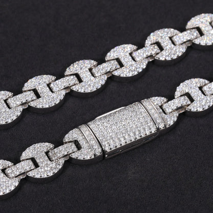 6mm/8mm/10mm Moissanite Pig Nose Link Chain and Bracelet - Uniquely You Online - Chain and Bracelet