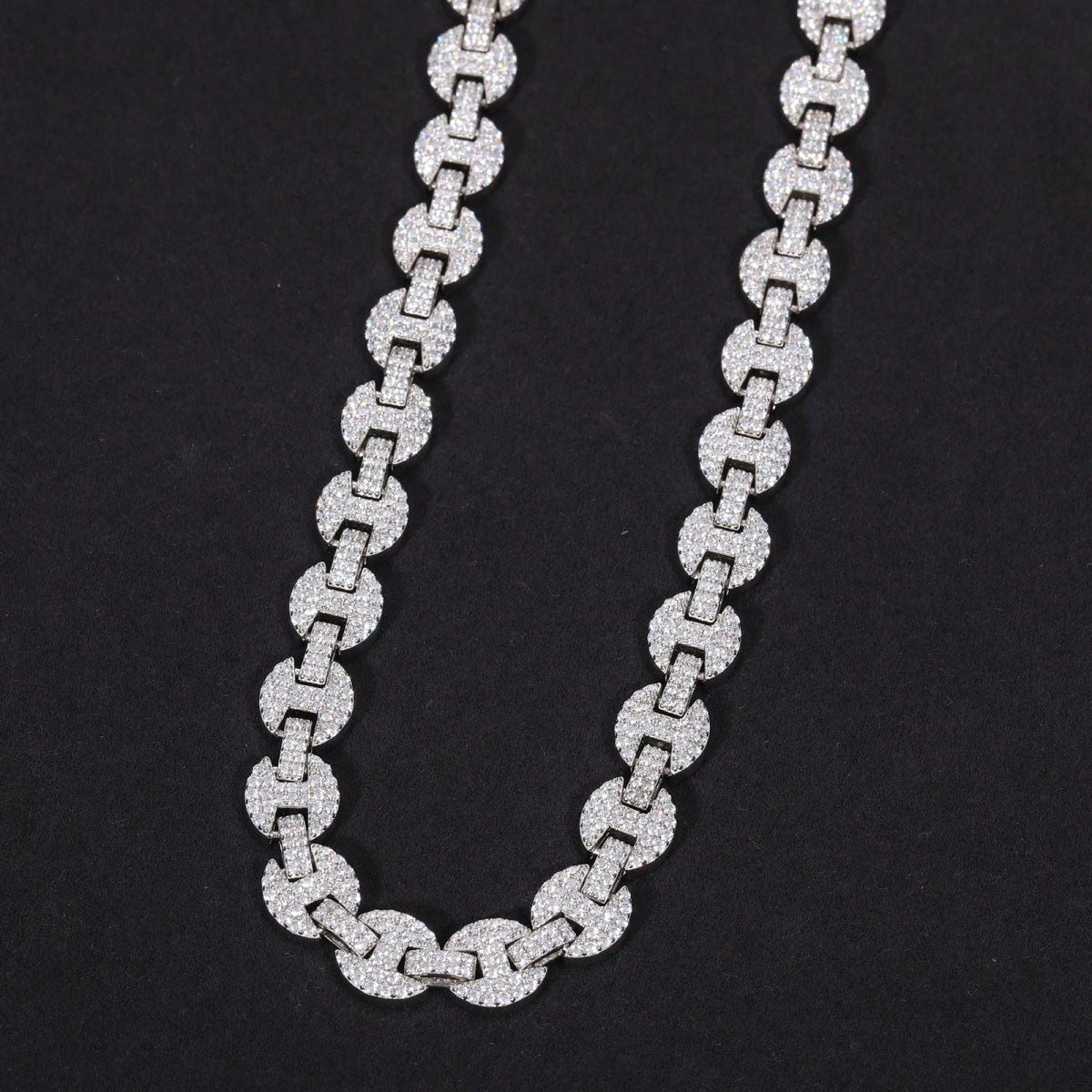 6mm/8mm/10mm Moissanite Pig Nose Link Chain and Bracelet - Uniquely You Online - Chain and Bracelet